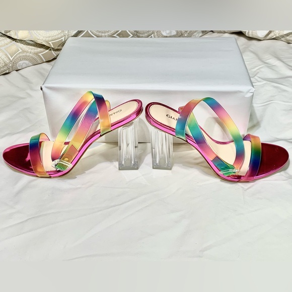 Gianni Bini Liyra Rainbow Heels NWOB - Picture 6 of 12
